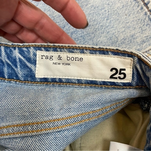 Rag & Bone Maya High Rise Ankle Slim Jean MISSING Button Size 25 - Picture 14 of 16